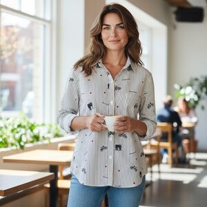 Beachlunchlounge Alana Printed in Paris